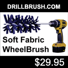 super soft fabric wheel cleaning drillbrush