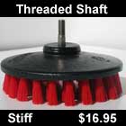 Threaded Shaft Stiff Bristles