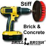 18 volt rechargeable drill Stiff Brick and Concrete brush