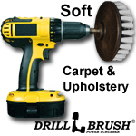 cordless drill powered Soft Upholstery and carpet brush